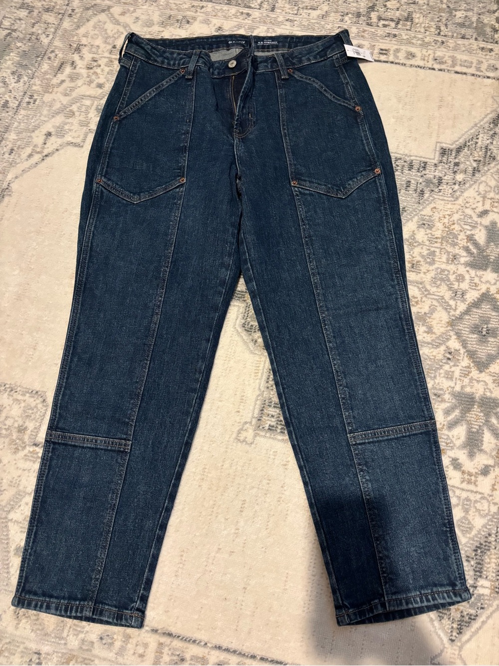 Old Navy Dark Indigo Boyfriend Jeans